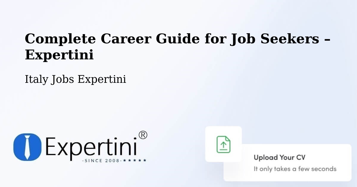 Career Guide for Job Seekers – Riano - Riano, Italy Jobs Expertini