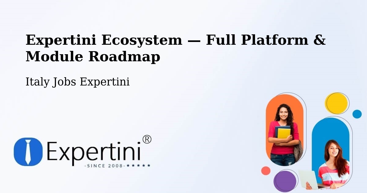 Expertini Ecosystem — Full Platform & Module Roadmap – Riano