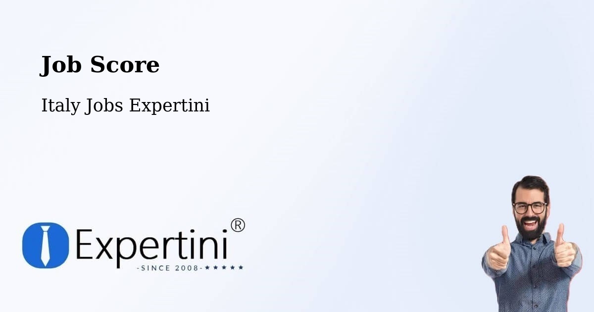 Job Score & Job Description Score Tool – Riano - Italy Jobs Expertini