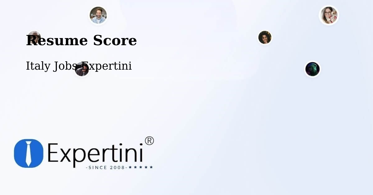 Resume Score & Job Description Match Tool – Riano - Italy Jobs Expertini