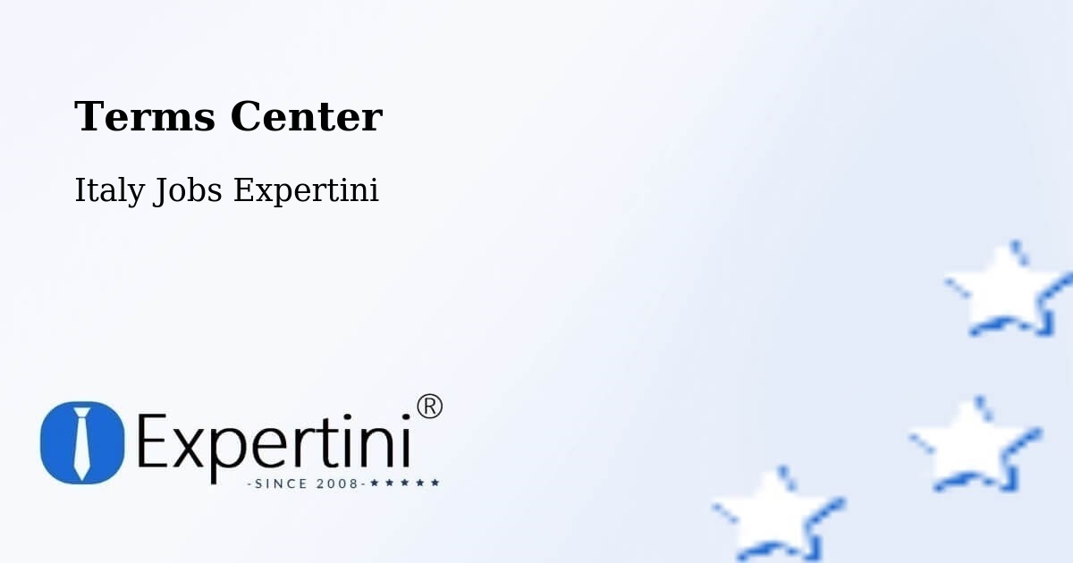 Terms of Service – Riano - Italy Jobs Expertini